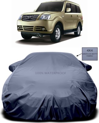AUTOGARH Car Cover For Tata Sumo Grande MK II (With Mirror Pockets)(Grey)