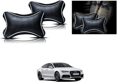 KOZDIKO Black, Silver Polyester Car Pillow Cushion for Audi(Rectangular)