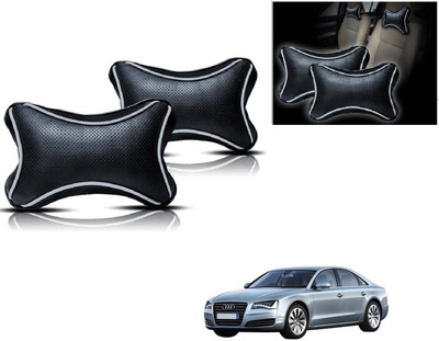 KOZDIKO Black, Silver Polyester Car Pillow Cushion for Audi(Rectangular)