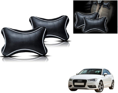KOZDIKO Black, Silver Polyester Car Pillow Cushion for Audi(Rectangular)