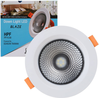 KLICK 6 Watt Round LED Downlight Ceiling Light for Home & Offices (White) Recessed Ceiling Light Ceiling Lamp(White)