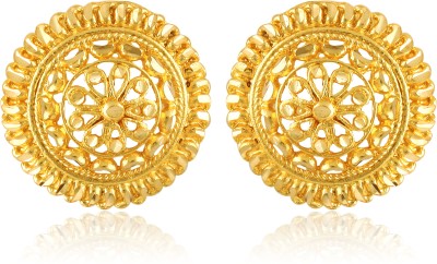 MEENAZ Valentine Gifts Temple Jewellery Traditional maharashtrian South Indian Screw Back 18k Brass Copper 22kt 1 one gram gold High Gold Pink wedding bridal Stylish fancy party wear designer Antique Ethnic Studs Meenakari Flower earing Square Earrings for girls women wife Girlfriend Combo pack matt