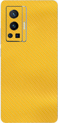 BUGGU Vivo X70 Pro, vivo x70 pro Mobile Skin(Ultra Super Yellow Carbon Fiber Skin With High Matte Finish., Mobile Skin (Back+Side+Camera))