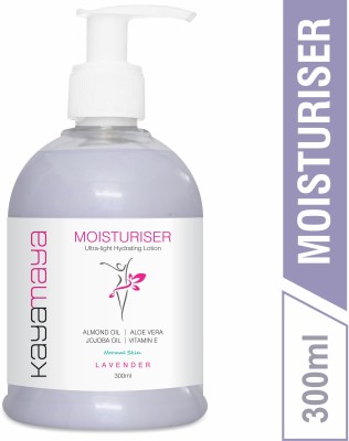 Kayamaya Lavender Moisturising Body Lotion for Normal Skin with Almond Oil & Aloe Vera for Men & Women(300 ml)