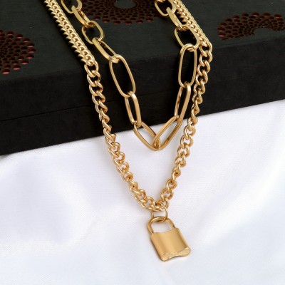 Fashion Frill Gold-plated Plated Alloy Chain