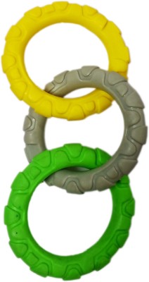 All4pets Playing Product for Pet – Ring Shape-3 Plastic Chew Toy For Dog