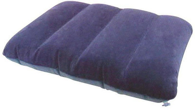 HVG TRADERS Air Solid Travel Pillow Pack of 1(Blue)