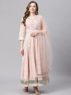 DIVENA Printed, Embellished Kurta, Trouser/Pant & Dupatta Set
