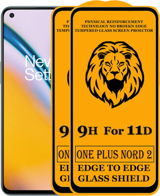 SEVEN7STAR Edge To Edge Tempered Glass for OnePlus Nord 2 5G(Pack of 2)
