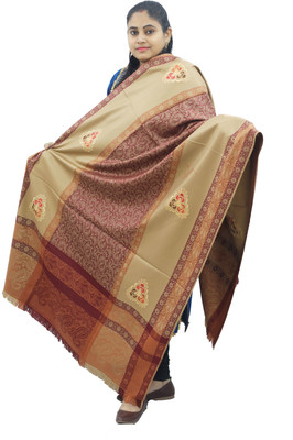 KAVIM Wool Woven Women Shawl(Beige)