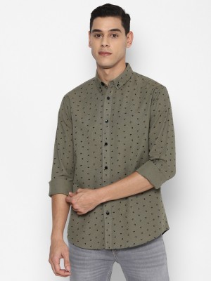 FOREVER 21 Men Printed Casual Grey Shirt