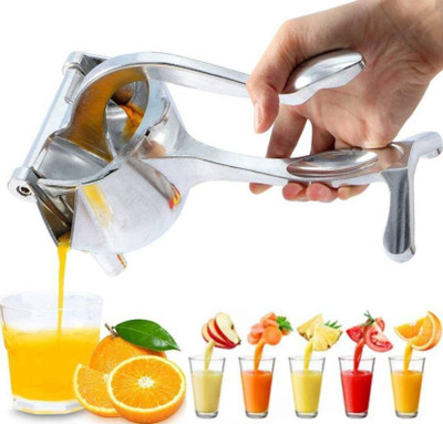 Fulkiza Aluminium Aluminium Hand Juicer Stainless Steel Manual Fruit Juicer Hand Press Juicer Hand Juicer(Silver)