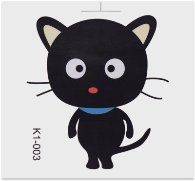 Flipkart SmartBuy 15 cm Cartoon Cat Pattern Bedroom Switch WallSticker (10 CM X 10 CM) Self Adhesive Sticker(Pack of 1)