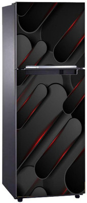 KgnDesigns 60 cm abstract decorative 3d design with red light effect full fridge cover wallpaper extra large fridge sticker (pvc vinyl covering area 61cm X 160cm ) Self Adhesive Sticker(Pack of 1) KgnDesigns 60 cm abstract decorative 3d design with red light effect full fridge cover wallpaper extra large fridge sticker (pvc vinyl covering area 61cm X 160cm ) Self Adhesive Sticker(Pack of 1)