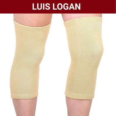 LUIS LOGAN LL ORTHOPEDIC Knee Cap Woolen Knee Sleeves for Women & Men (BEIGE,L) Knee Support
