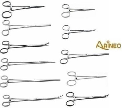 ARINEO 11 pcs. surgical instruments set (in Zipper pouch) Utility Forceps Utility Forceps