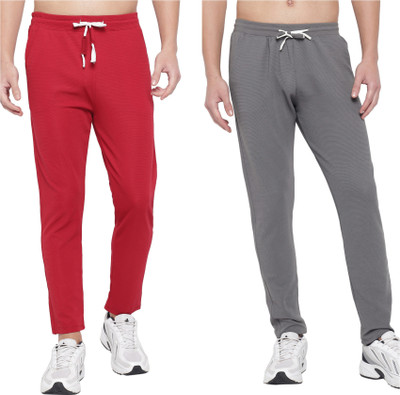 Classic Wear Solid Men Red, Grey Track Pants