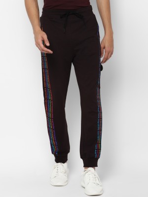 FOREVER 21 Printed Men Black Track Pants