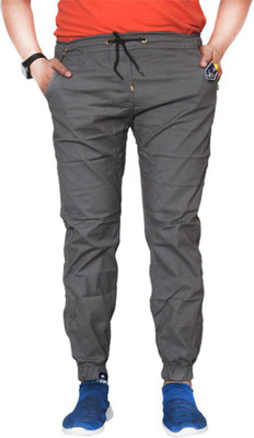 QFA Regular Fit Men Grey Trousers