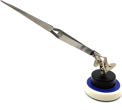 fozti Helping Third Hand Non-Skid Base & Cross-Locking Tweezer Hands-Free Holder & Platform for Soldering, Welding, Jewellery Making & Repair, Watchmaking, Model Making & Hobby Crafts DIY