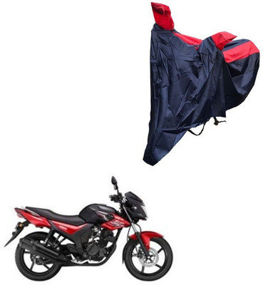 Oshotto Waterproof Two Wheeler Cover for Yamaha Dust and Water Proof Double Mirror Pocket Taffeta Bike Body Cover Compatible with Yamaha SZ RR(Red, Blue)