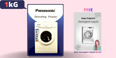 Descaling Powder 1 KG Deep Cleaning/Cleaner For Panasonic Washing Machine + { FREE 500 ML Liquid Detergent } Detergent Powder 1 kg