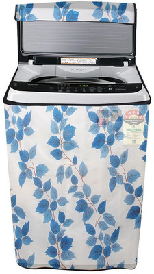 Nitasha Top Loading Washing Machine  Cover(Width: 66 cm, White, Blue)