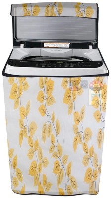 Nitasha Top Loading Washing Machine  Cover(Width: 61 cm, White, Yellow)