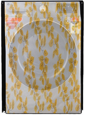 Nitasha Front Loading Washing Machine  Cover(Width: 58 cm, White, Yellow)