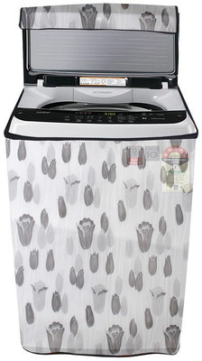 Nitasha Top Loading Washing Machine  Cover(Width: 61 cm, White, Gray)
