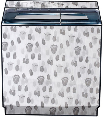 Nitasha Semi-Automatic Washing Machine  Cover(Width: 87 cm, White, Gray)