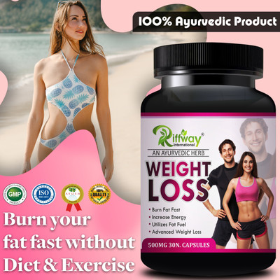 Riffway Weight Loss Formula Helps To Helps InWeight Management & Boosts Metabolism(Pack of 2, 60 Capsules)