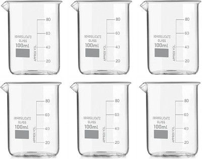 Comet 100 ml Low Form Beaker(Pack of 6)