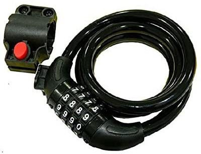 Wavva Bike Lock Cable, 4-Feet Bike Cable Re settable Heavy Duty Multi-Purpose Cycle Lock Cycle Lock
