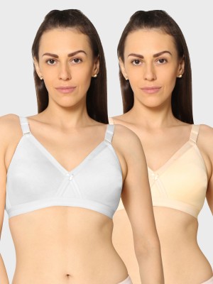 KAVYA Women T-Shirt Non Padded Bra(White, Beige)