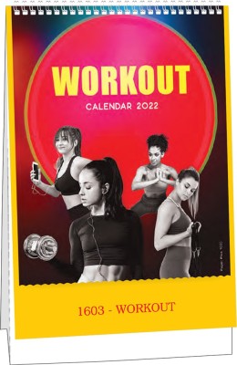 god & god's Workout Table calendar Size 7.25 x 10 inch 2022 Table Calendar(Multicolor, Motivation)