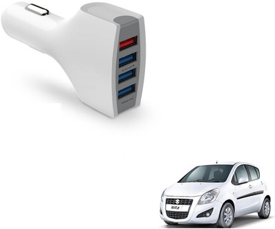 AuTO ADDiCT 21 W Turbo Car Charger(White, With USB Cable)