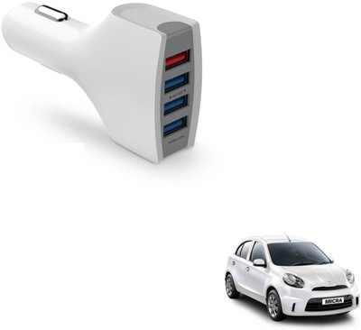AuTO ADDiCT 21 W Turbo Car Charger(White, With USB Cable)