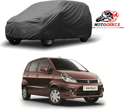 MOTOGENIX Car Cover For Maruti Suzuki Zen Estilo (Without Mirror Pockets)(Grey)