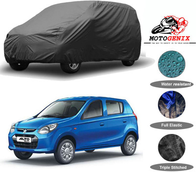 MOTOGENIX Car Cover For Maruti Suzuki Alto 800 (Without Mirror Pockets)(Grey)