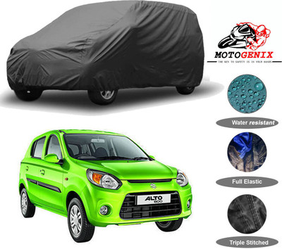 MOTOGENIX Car Cover For Maruti Suzuki Alto 800 (Without Mirror Pockets)(Grey)