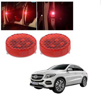 AuTO ADDiCT Car Waterproof 5 LED Wireless Car Door Warning Open Lights Indicator Decor Interior Flash Magnetic car led Lights for Anti Rear-End(RED) Free Batteries (2 Pair 4 pcs) For Mercedes Benz GE-Class Car Fancy Lights(Red)