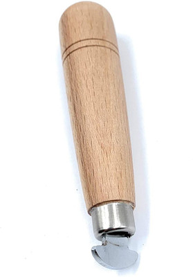 fozti Steel Bezel Roller with Wooden Handle 1pc for Bezel Setting, Jewellery Making & Repair, Watchmaking, Model Making & Hobby Crafts DIY Combination Chisel Set