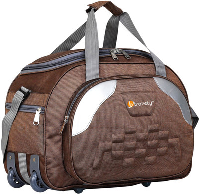 Trovety Luggage (Expandable) Heavy Duty Branded Quality Duffel Luggage Travel Bag Duffel With Wheels (Strolley)