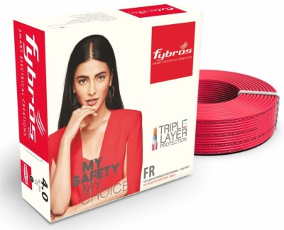 Fybros FR 4 sq/mm Red 90 m Wire(Red)