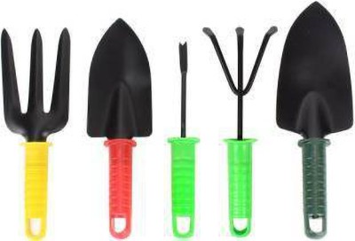 Chalisa Garden Tools CGT33-Trowel, Fork, Cultivator, Transplanter, Weeder Garden Tool Kit(5 Tools)