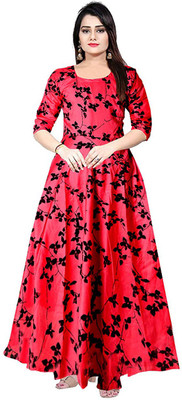 Disha Gallery LIVE Flared/A-line Gown(Red)