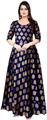 Disha Gallery LIVE Flared/A-line Gown(Blue)