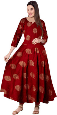 Shree Disha Anarkali Gown(Maroon)