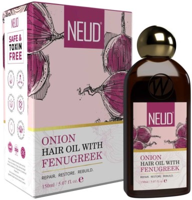 NEUD Premium Onion Hair Oil with Fenugreek for Men & Women – 1 Pack (150ml) Hair Oil(150 ml)